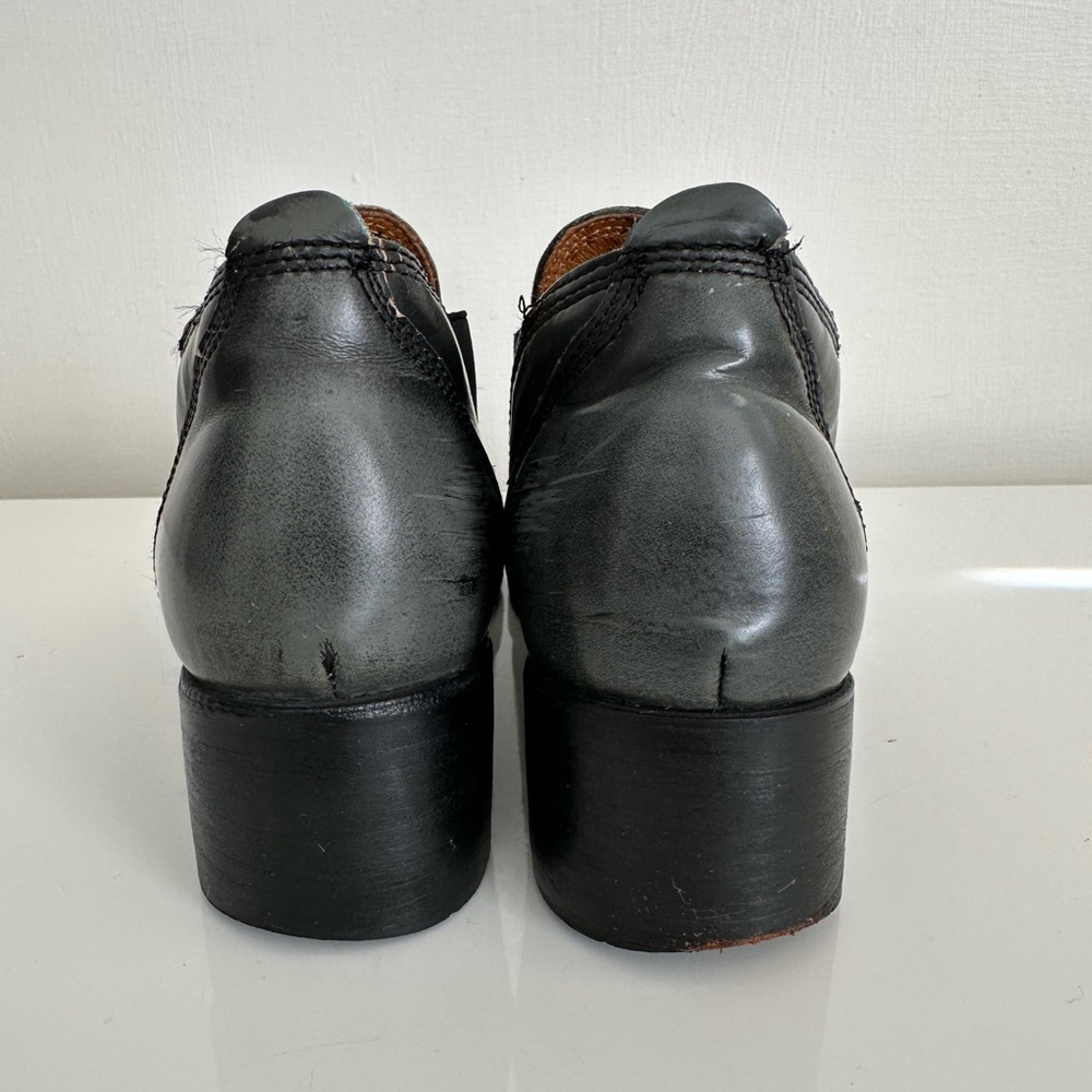 John Fluevog Polish Made Low Cut Chelsea Boots Women’s Size 4 UK / US 6,5 Grey - Picture 3 of 16